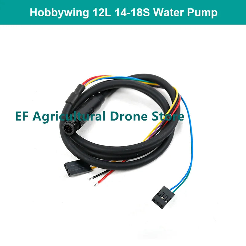 Hobbywing 12L Brushless Water Pump, Hobbywing 12L brushless water pump for 14-18S drones and agricultural use, featuring peristaltic design and 150W power.