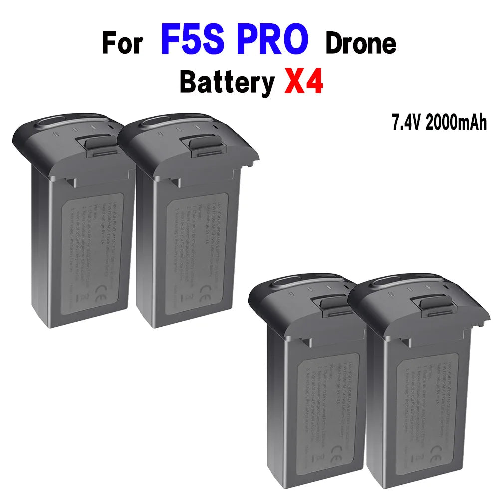 SJRC F5S PRO Battery, Reliable 7.4V, 2000mAh drone battery for efficient flights.