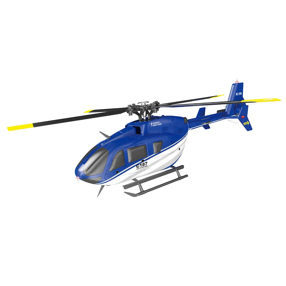 C187 RC Helicopter, simple 4-channel design, ultra-stable flight with 6-axis gyro