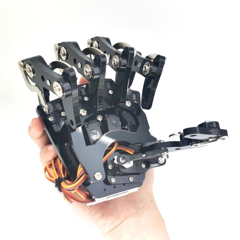 5 DOF Robot Hand Five-Finger Bionic Palm, Servo-Controlled Left/Right Assembled Gripper for Arduino/ESP32, Raspberry Pi