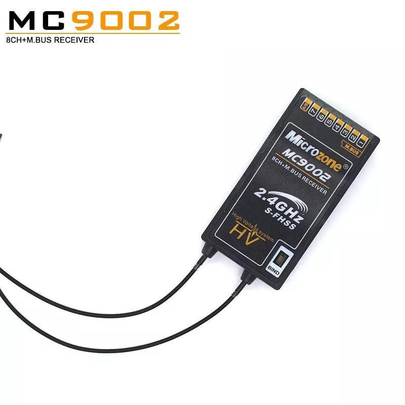 Microzone MC8B 2.4G 8CH Remote Control Transmitter &amp; MC9002 CH Receiver Radio System for RC Aircraft Fixed-wing Helicopter Drone - RCDrone