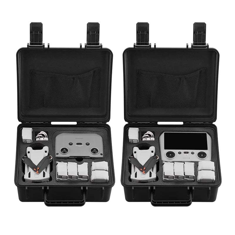Portable Storage Case for DJI Mini 3 PRO Hard Shell Carrying Box Waterproof Suitcase Explosion-proof Case Controller Accessories 9 the Drone and all accessories are not included in the box . 1-3mm error due