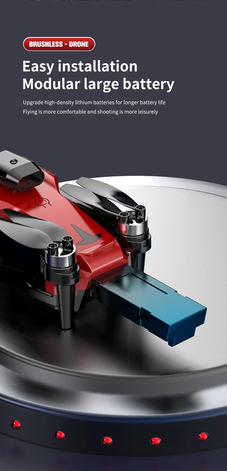 S178 L818 Drone - Photography Drone 8K Remote Control Development Obstacle avoidance aerial photography quadcopter Toy 18 S178 L818 Drone, drone easy installation modular large battery upgrade high-density lithium batteries