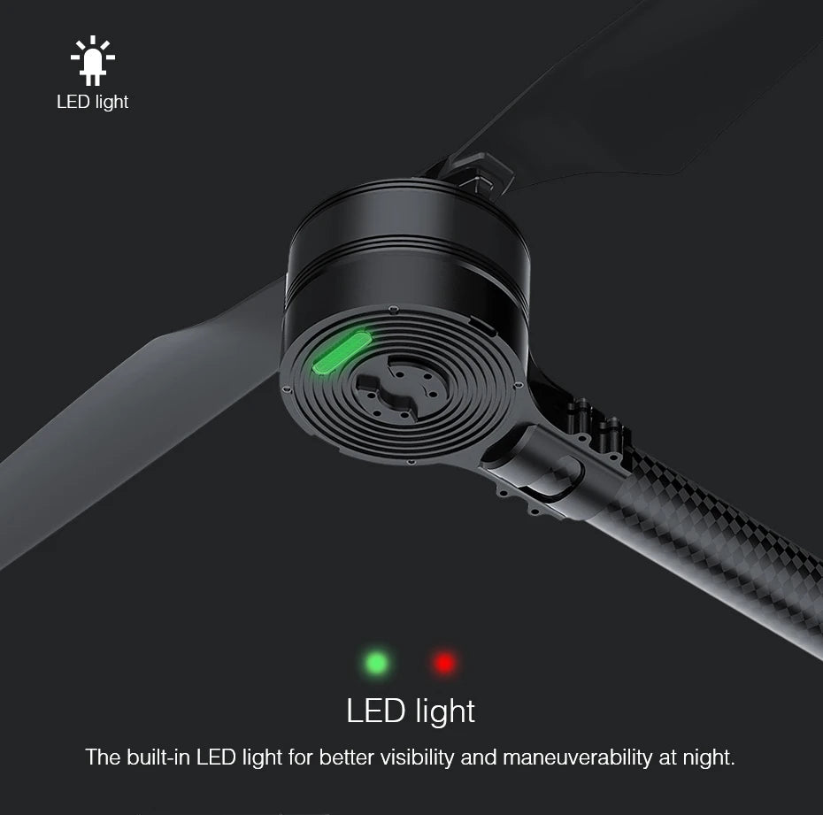 T-MOTOR, built-in LED light for better visibility and maneuverability at night . built-