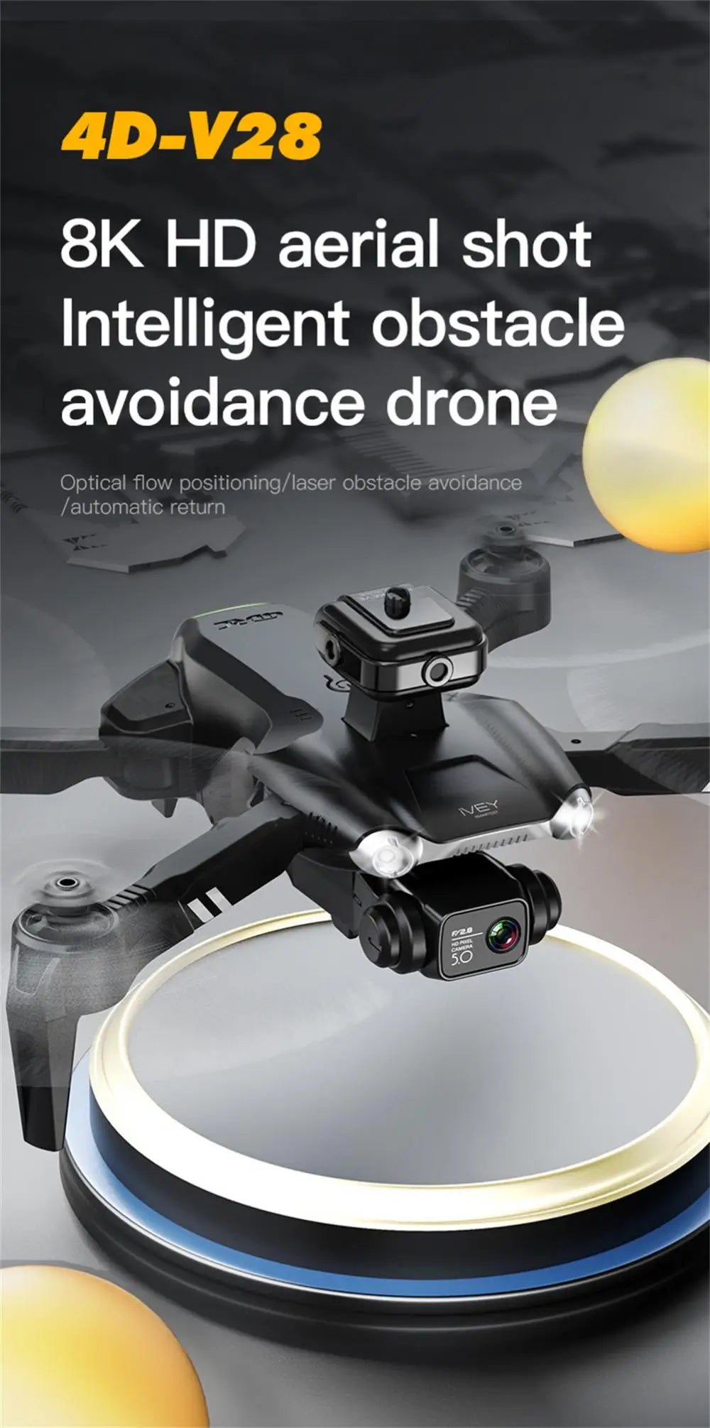 V28 Drone, intelligent obstacle avoidance drone optical flow positioning/laser obstacle avoid