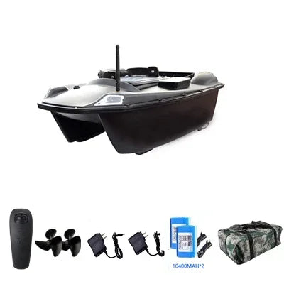 T888 GPS RC Boat Fishing Bait Boat, 3KG Load, Dual Motors, 2 Bait Bins, 500m Range, Smart One‑Key Return