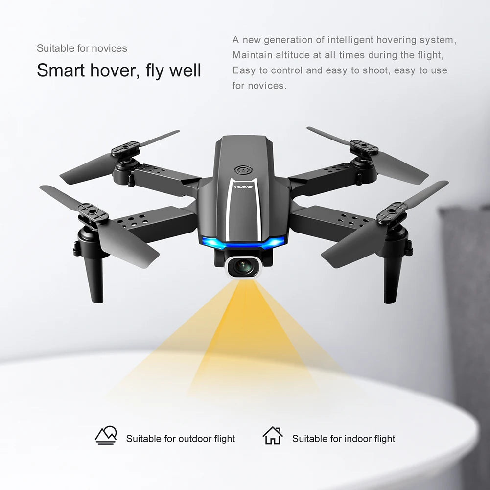 YLRC S65 Drone - 4K HD Camera WiFi Headless Mode 2.4GHz Foldable Quadcopter Toys Real-time transmission Helicopter Toys 31 YLRC S65 Drone, new generation of intelligent hovering system suitable for novices maintain altitude