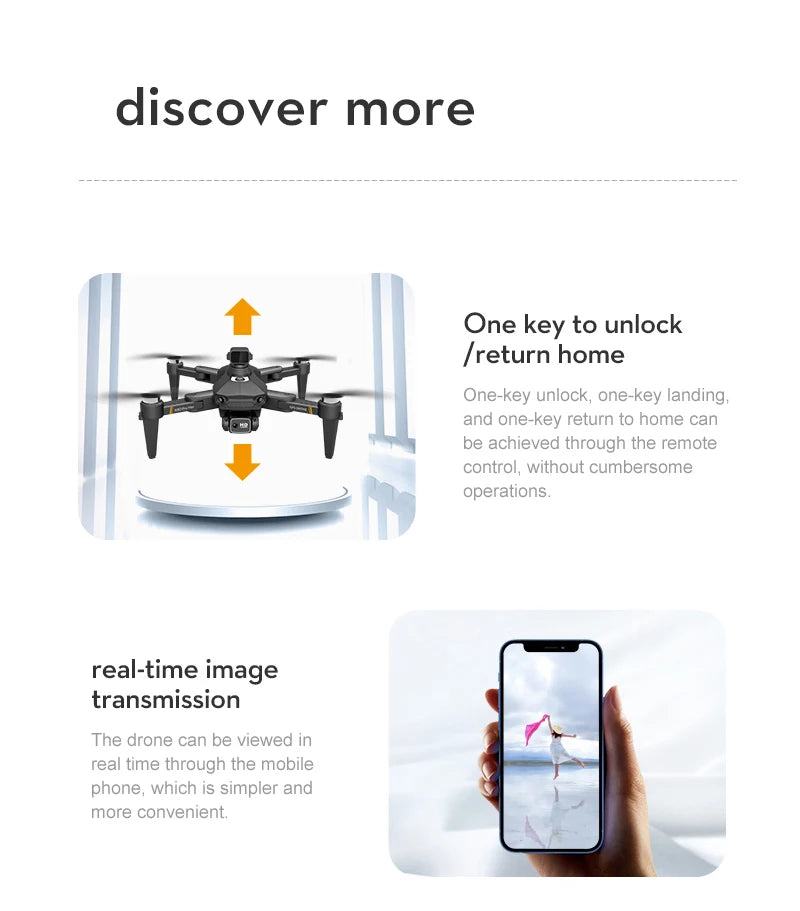 XYRC K80 PRO MAX GPS Drone - 4K Professional 8K Dual HD Camera Laser Obstacle Avoidance Brushless Folding Quadcopter RC Helicopter 40 XYRC K80 PRO MAX GPS Drone, the drone can be viewed in real time through the mobile phone