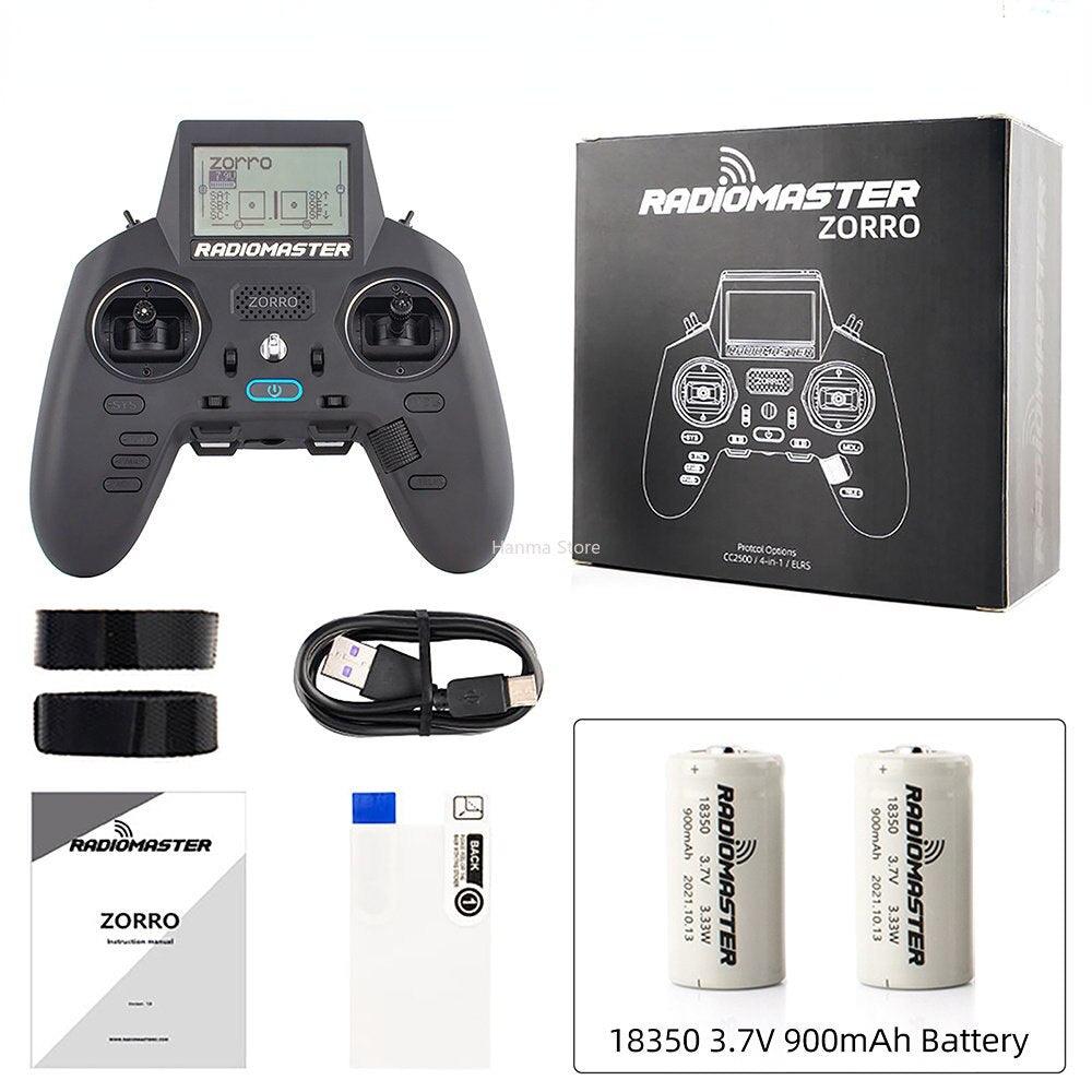 RadioMaster Zorro ELRS 2.4 GHZ RC Controller CC2500 JP4IN1 Radio Transmitter with Battery Hall Gimbal Remote Control Helicopter - RCDrone