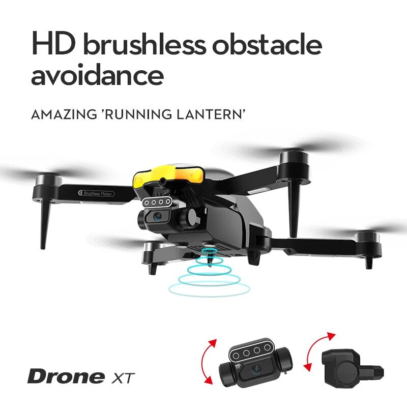 XT105 Drone, HD brushless obstacle avoidance AMAZING 'RUNNING LANTERN' dL