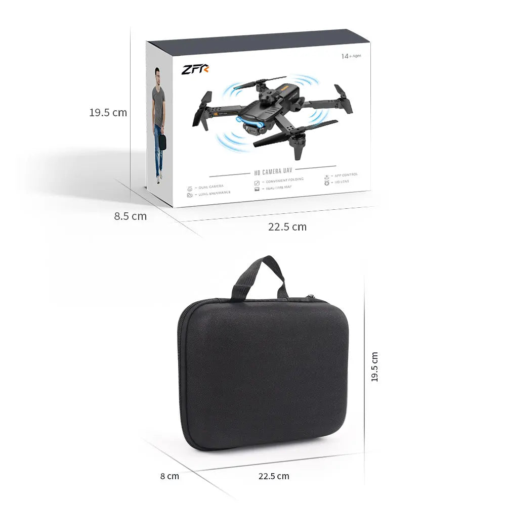 f187 pro drone 4k hd dual camera fixed height