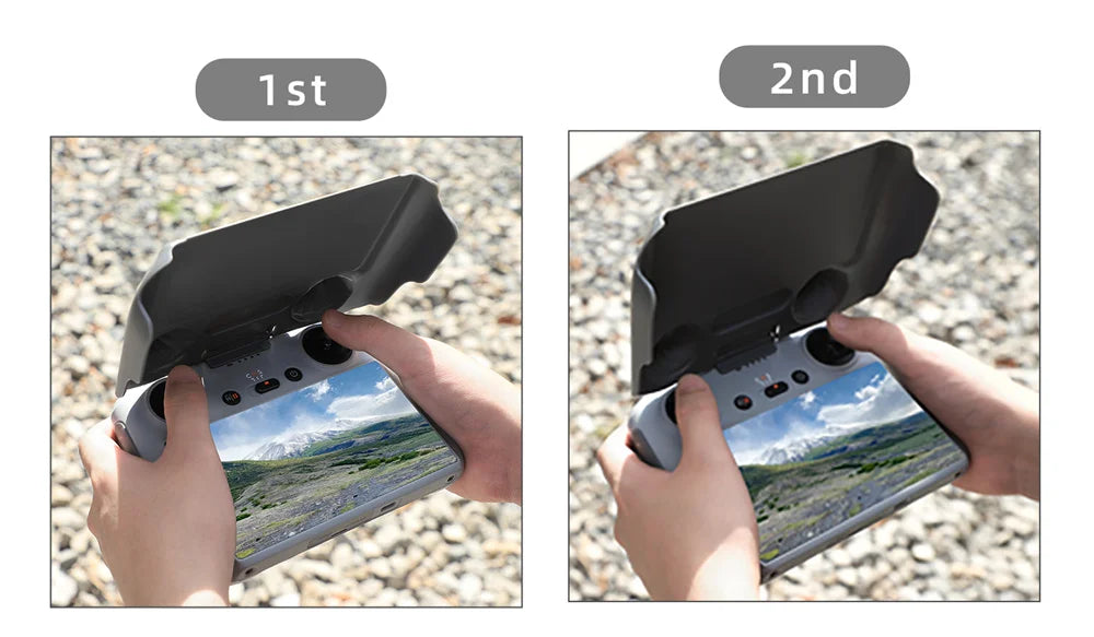 For DJI Mini 3 Pro Remote Control Sunhood 2in1 Controller Protector For DJI RC Hard Case Sun Hood Mini3 Accessories Cover Set 19 TENENELE Aircraf operates at 2.4GHz . DJI Mini 3 Pro
