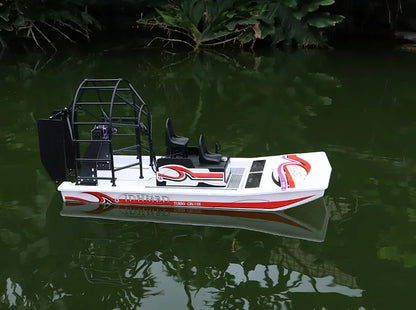 JDHMBD Swamp Dawg RC Air Boat Kit 479.5×188.5×196mm, 2300KV Brushless, 2-Channel Ready, ARTR Foam-Filled Hull