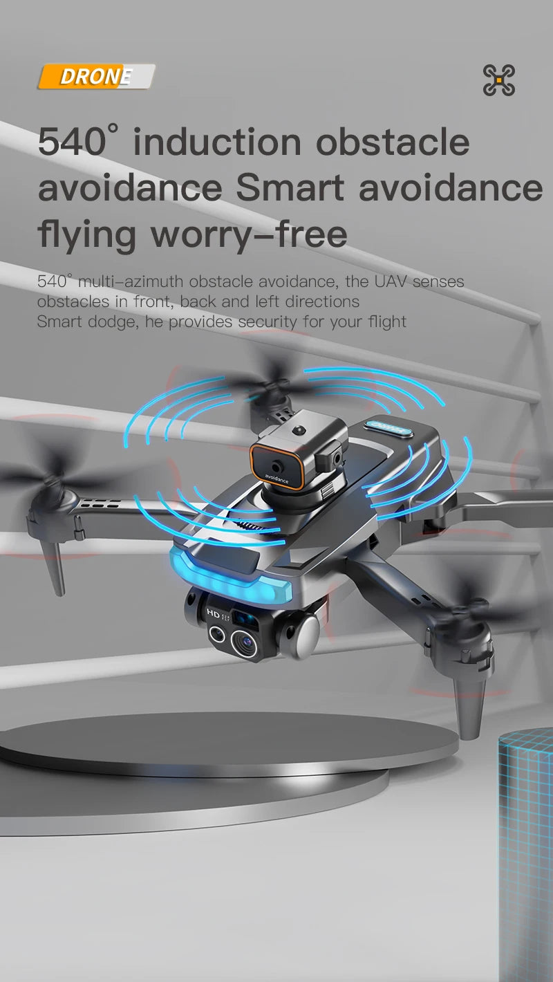 P15 Drone - 4K/8K GPS HD Aerial Photography Brushless Obstacle Avoidance Dual Camera Remote Control Aircraft Toys 5000M 30 P15 Drone, dron 540 induction obstacle avoidance, the ua