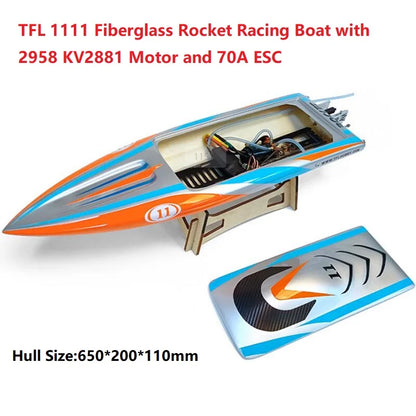 TFL 1111 Fiberglass RC Boat with 2958 Motor and 70A ESC