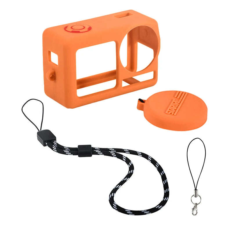 STARTRC Silicone Protective Cover for DJI Osmo Action 5 Pro, Full Protector Case with Lens Cap & Lanyards, 22g, 80*50*33mm
