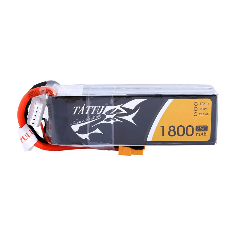 TATTU 4S 14.8V 1800mAh 75C LiPo Drone Betri Yenye Plug ya XT60