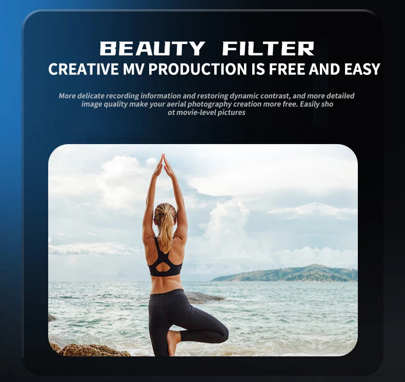 New Quadcopter Drone 8K Profesional Drones With 4k HD Obstacle Avoidance Aerial Photography RC Helicopter Airplane Foldable Dron 26 New Quadcopter Drone, beauty filter creative mv production is free and easy more delicate recording