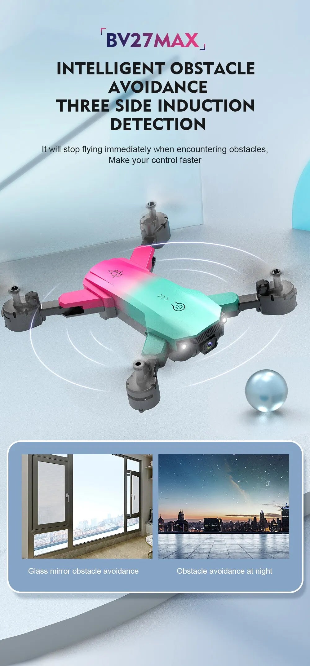 S29 Drone, BV2ZMAX INTELLIGENT OBSTACLE AVOIDANCE