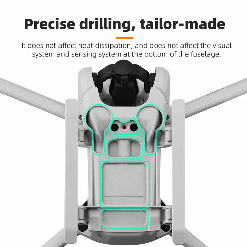 Foldable Landing Gear for DJI MINI 3/ for MINI 3 PRO Extender Long Leg Foot Protector Stand for MINI 3 Drone Accessories 14 Foldable Landing Gear, heat dissipation does not affect the visual system and sensing system at the bottom