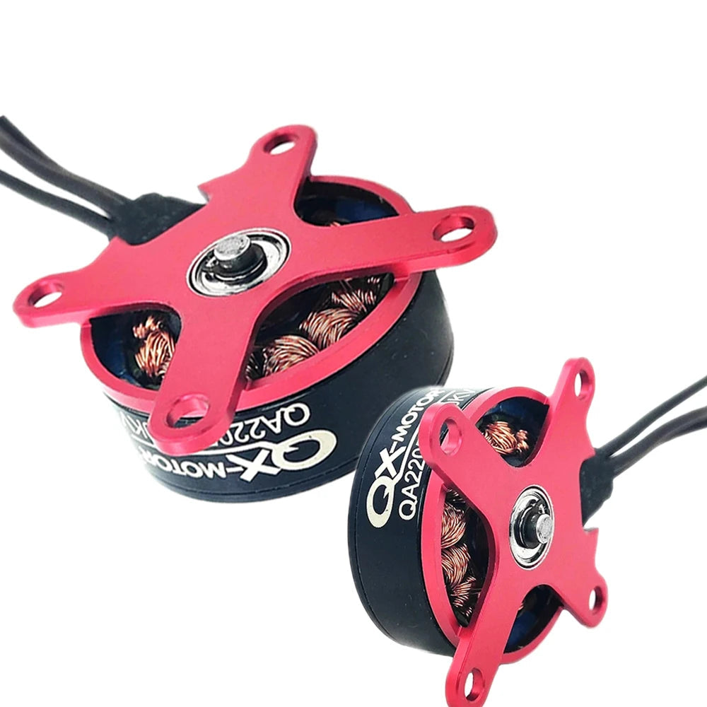 QX-Motor QA2205 1400KV / 1800KV 2205 Brushless Motor for RC Fixed-Wing Airplane F3P KT 2–3S with 5–8 Inch Prop Compatibility