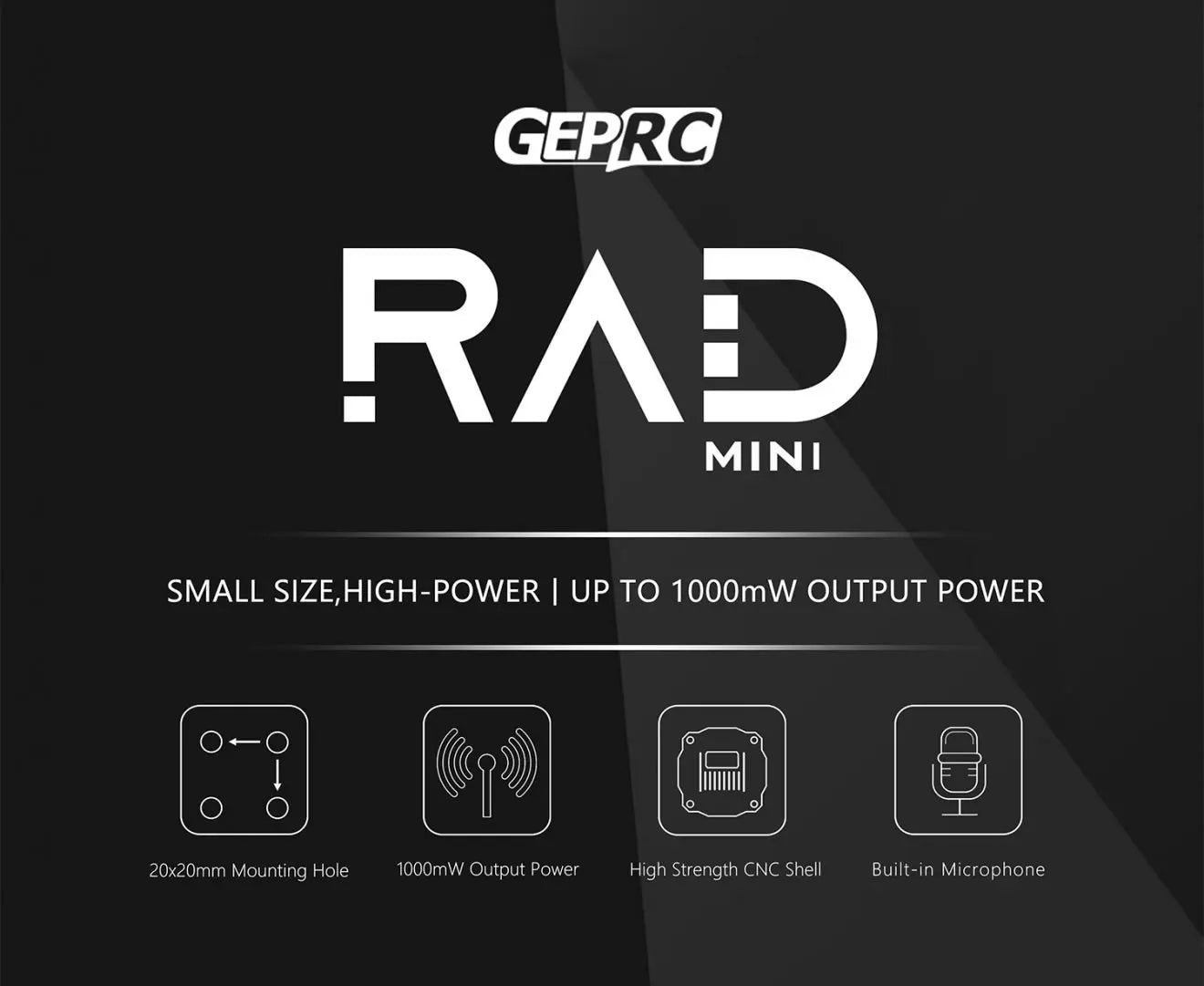 GEPRC RAD MINI 5.8G 1W VTX, GEPRC RAD MINI SMALL SIZE,HIGH-POWER | UP