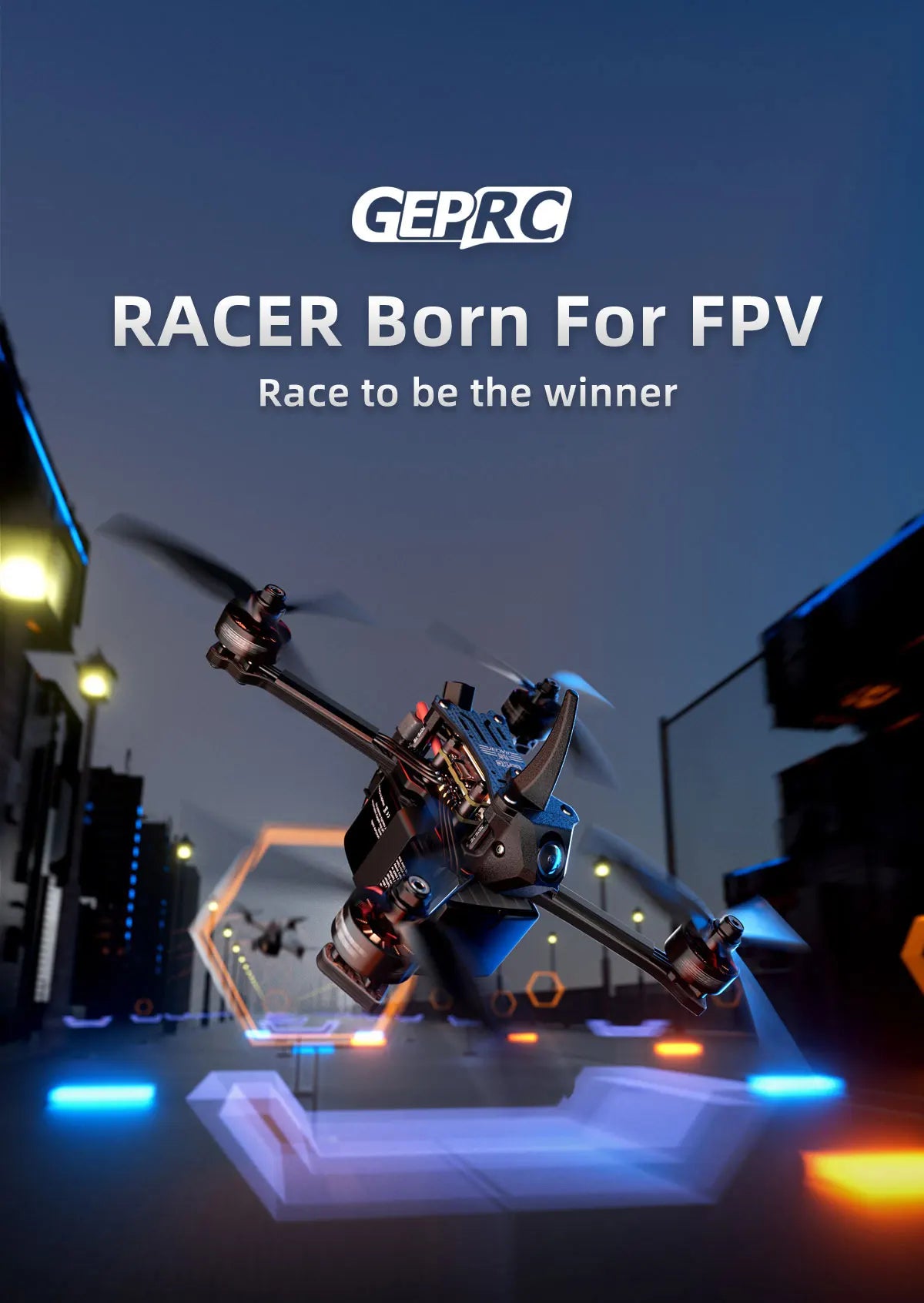 GEPRC Racer FPV Racing Drone - TAKER F722 E55A Stack SPEEDX2 2207 TMOTOR F60PROV Drone Kit VTX Light Fast Freestyle RC Quadcopter 13 GEPRC Racer FPV, overall performance has strong explosive power.