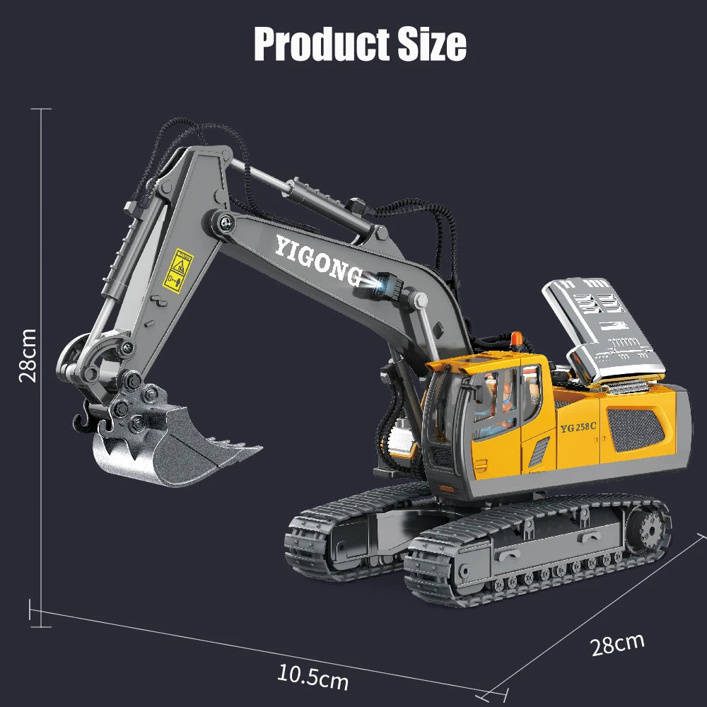 RC Car Excavator Vehicle Children Toys Remote Control Car Radio Control Exca