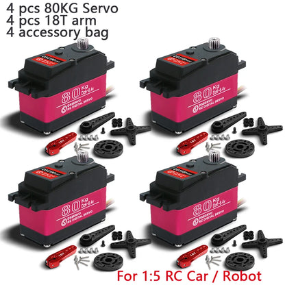 4X DSServo baja 5B servo 1/5 DSServo 60Kg 80Kg 150Kg high torque Digital Servo for Redcat HPI Baja 5B SS RC servo Car compatible SAVOX-0236