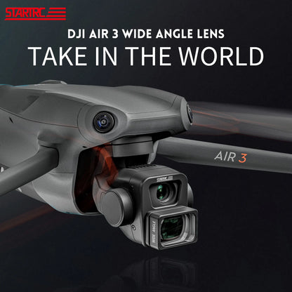 STARTRC Wide Angle Lens Filter for DJI Air 3 Drone – Snap-On Wide-Angle Lens Filter, Multi-Layer Coating, 38×31.5×16mm