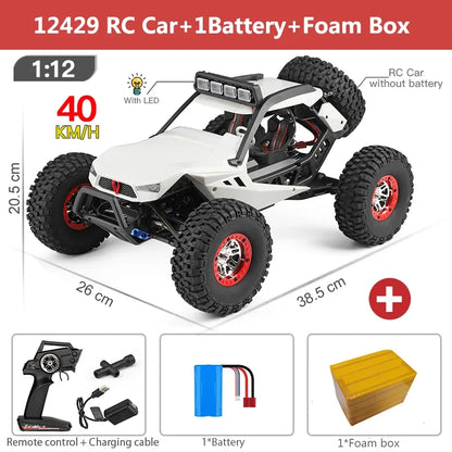 WLTOYS 12402 104311 12429 1:12 Rock Crawler RC Gari 50km/H 4WD Umeme kasi ya kasi gari mbali-barabara Drift kudhibiti watoto toy toy