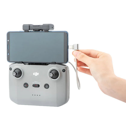 StartRC Data Cable for DJI Mini 4/3 Pro, Mini 2, Air 3/2S, Mavic 3 RC – Type‑C to Lightning/Type‑C/Micro, 30cm