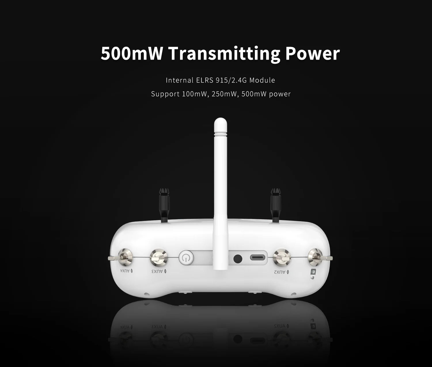 GEPRC TinyRadio ELRS Remote Controller, 500mW Transmitting Power Internal ELRS 915/2.4G Module Support 100