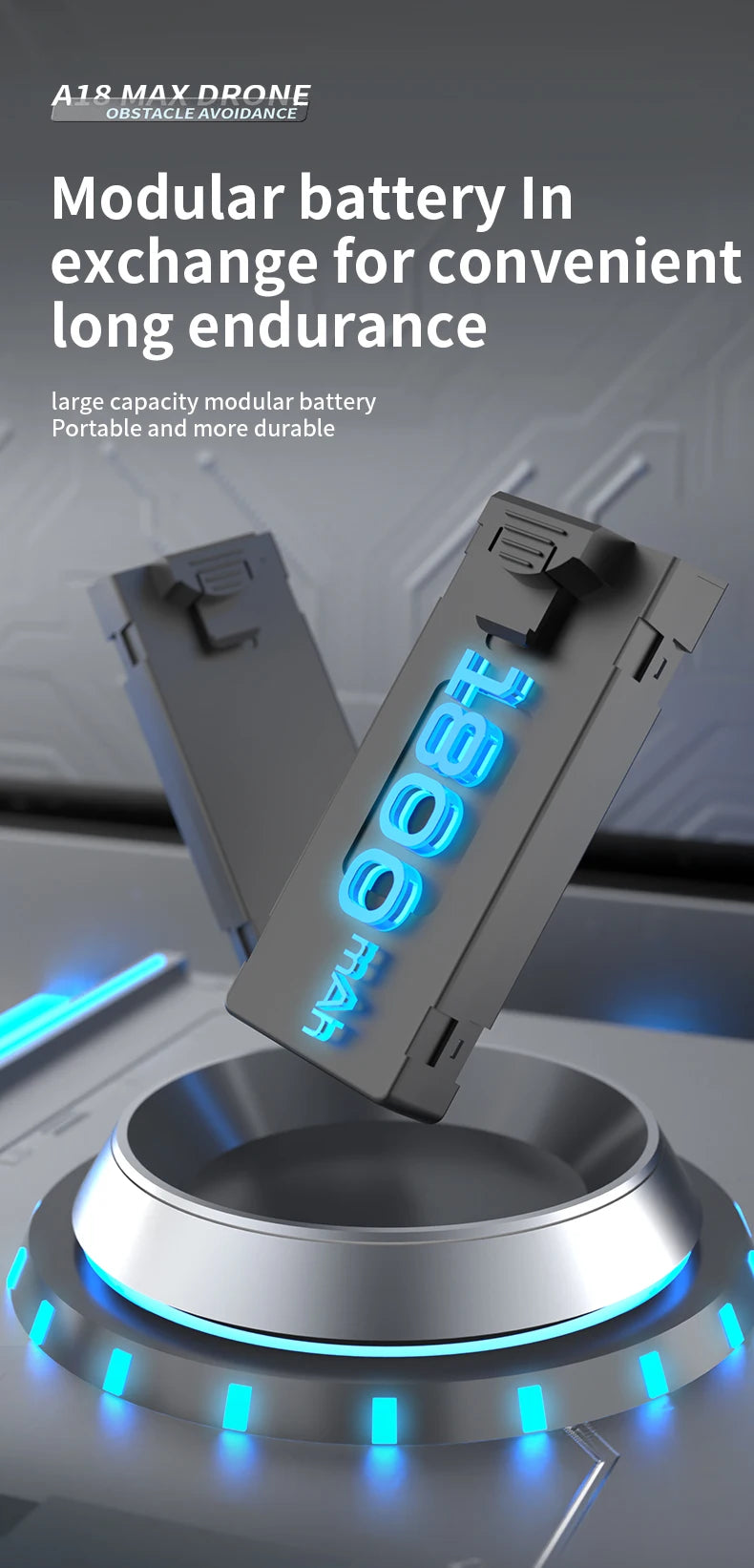 A18 MAX Drone - 4K HD Camera Brushless Motor FPV Aerial UAV Flow Positioning Obstacle Avoidance with Breathing Light RC Quadcopter 20 A18 MAX Drone, a1e max drone obstacle avoidance modular battery in exchange for