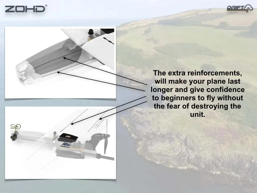 extra reinforcements, will make your plane last longer and give confidence to beginners to fly .