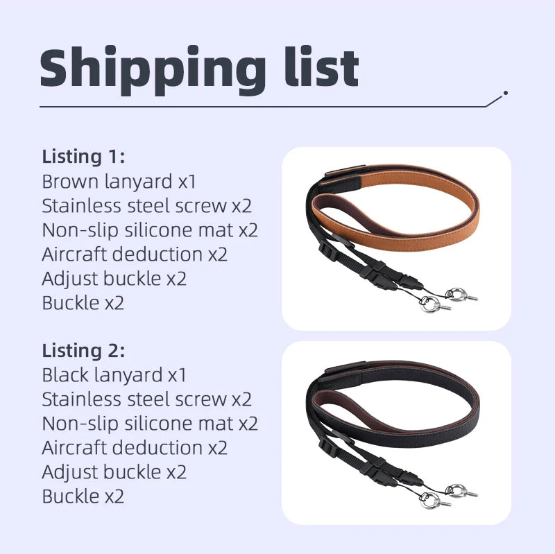 Lanyard/Strap for DJI MINI 3 PRO with Screen Smart Controller Shoulder Sling Drone DJI RC Accessory 18 Lanyard/Strap, Black lanyard xl Stainless steel screw x2 Non-slip silicone