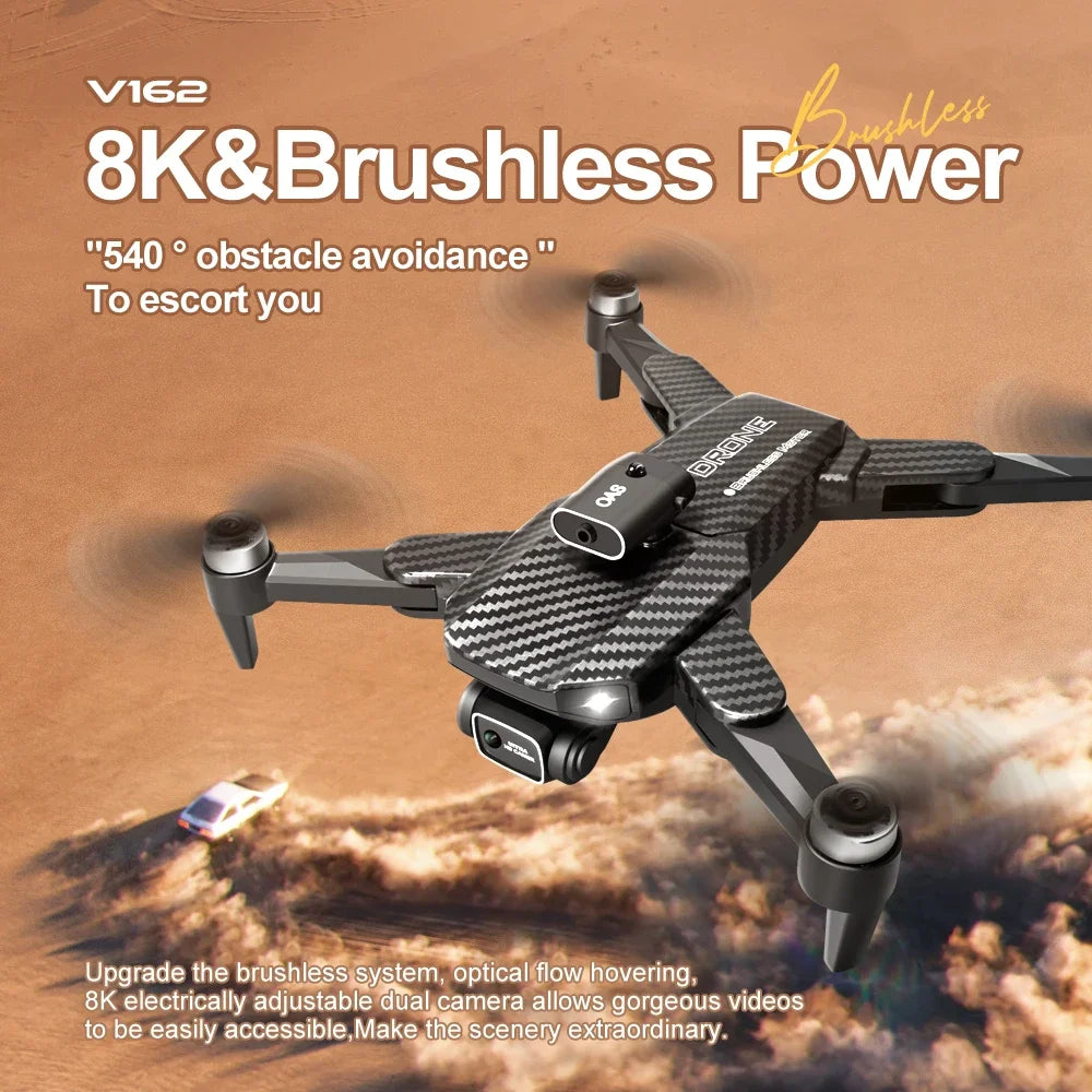 V162 Drone, 8k&brushless power "540 obstacle avoidance to esc