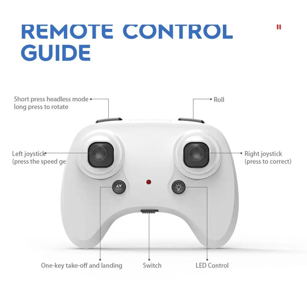 remote control guide short press headless mode roll press to rotate left joy