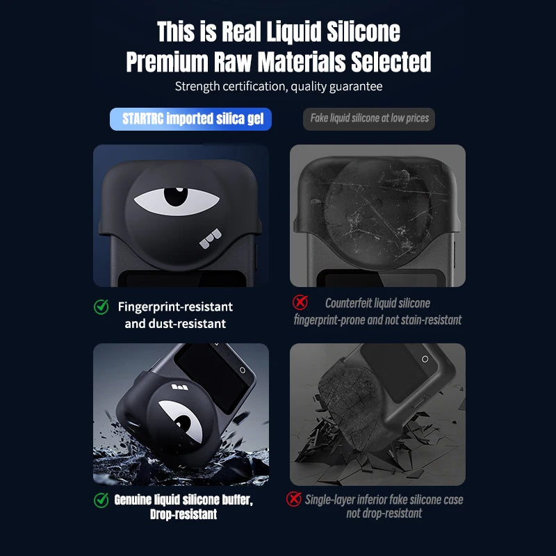 STARTRC Silicone Lens Guard, Genuine liquid silicone lens guard resists fingerprints, dust, and drops; fake versions scratch easily and lack durability. Premium materials ensure strength and quality.