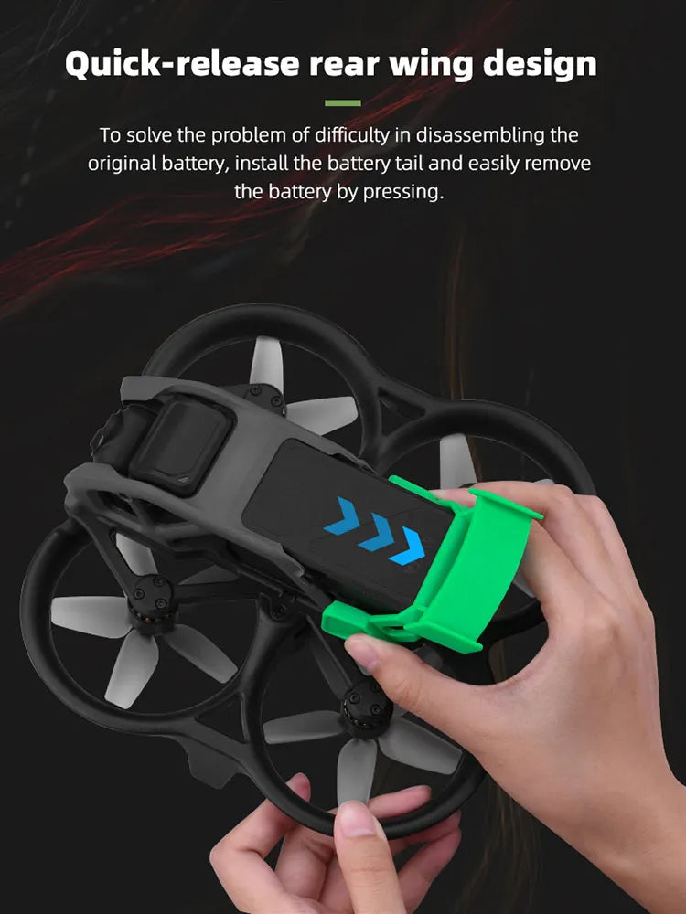 Avata Goggles 2 Eye Mask, quick-release rear wing design To solve the problem of difficulty in disassembling the original battery