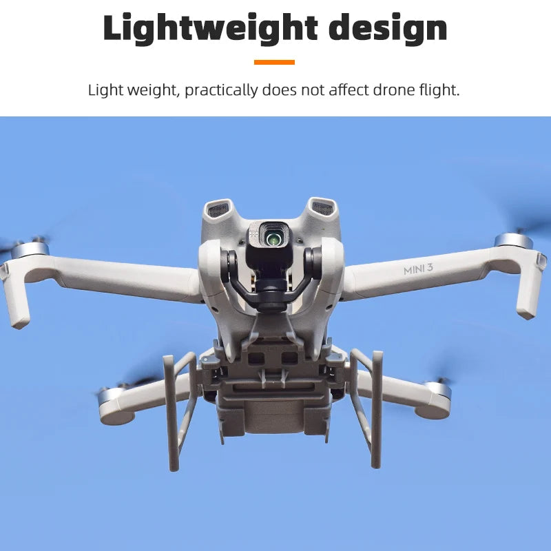 Foldable Landing Gear for DJI Mini 3, Lightweight design Light weight, practically does not affect drone flight