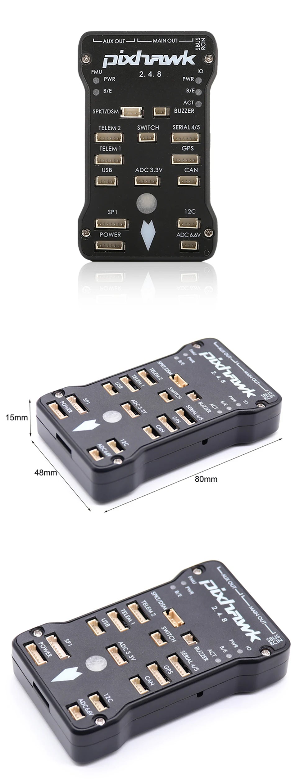 Pixhawk PX4 PIX 2.4.8 32 Bit Flight Control - FC M8N GPS 8G SD Buzzer PPM I2C Splitter For RC FPV Plane Drone Quadcopter Car Boat 19 Pixhawk PX4 PIX 2.4.8 32 Bit Flight Control - FC M