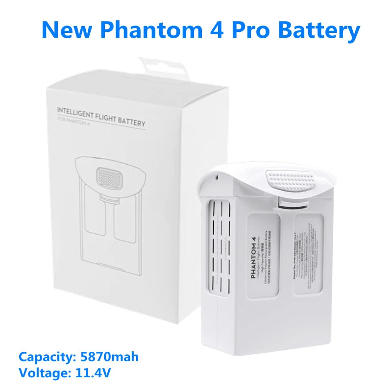 New Phantom 4 Pro battery - 15.2 V 5870mah LiPO 4S Battery for Phantom 4 series drone accessories Flight time 30 minutes Modular Battery 6 New Phantom 4 Pro battery, Phantom 4 Pro Battery 1 Capacity: 5870mah Voltage: 1