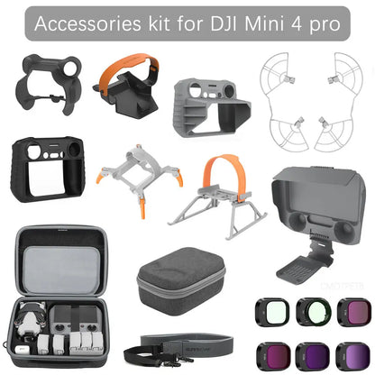 Kit d'accessoires pour DJI Mini 4 Pro, capuchon d'objectif de