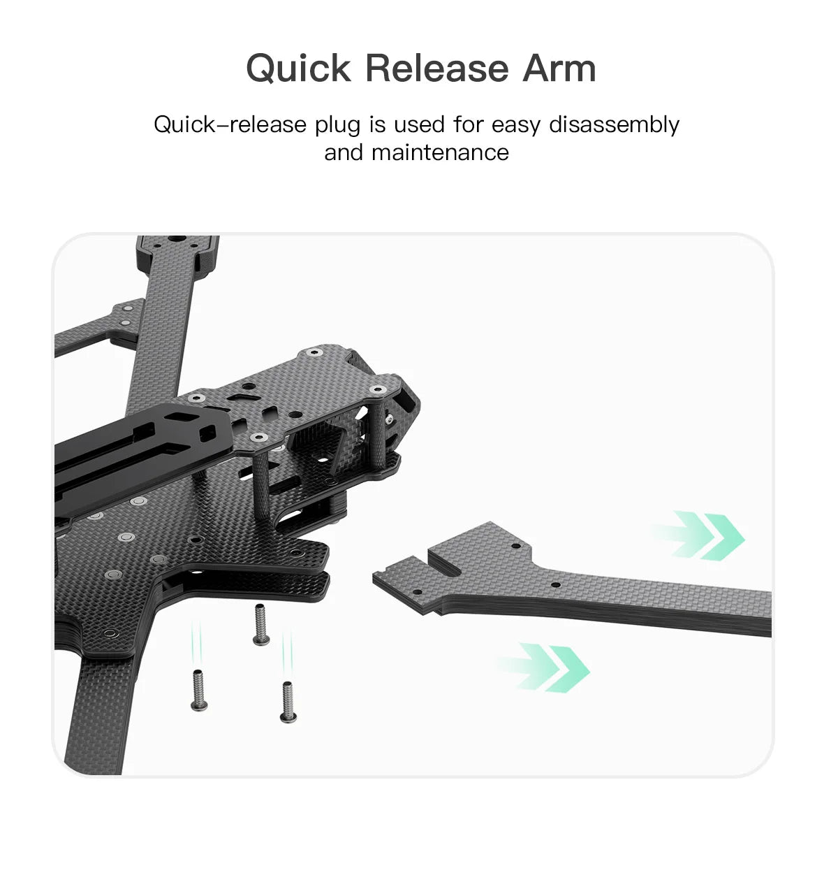 GEPRC GEP-EF10 Frame Parts, Quick Release Arm Quick-release arm is used for easy disassembly and