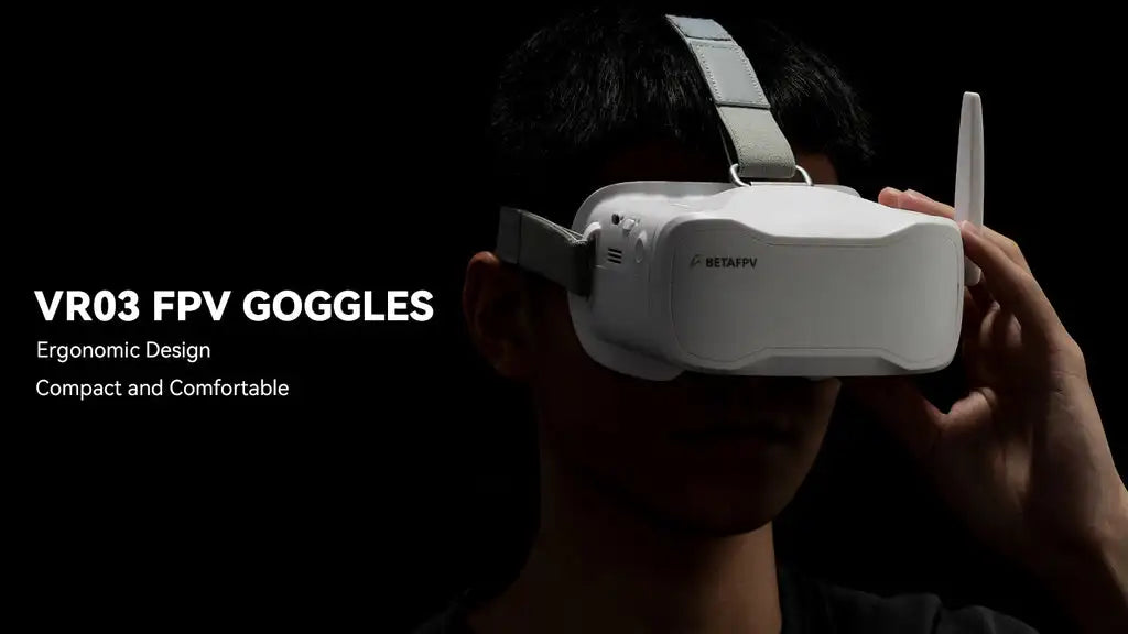 BETAFPV VR03 FPV Goggles - 64GB Storage DVR Recording 48CH RC FPV Racing Drones 8 BETAFPV VR03 FPV Goggle, BETAtpv VRO3 FPV GOGGLES Ergonomic