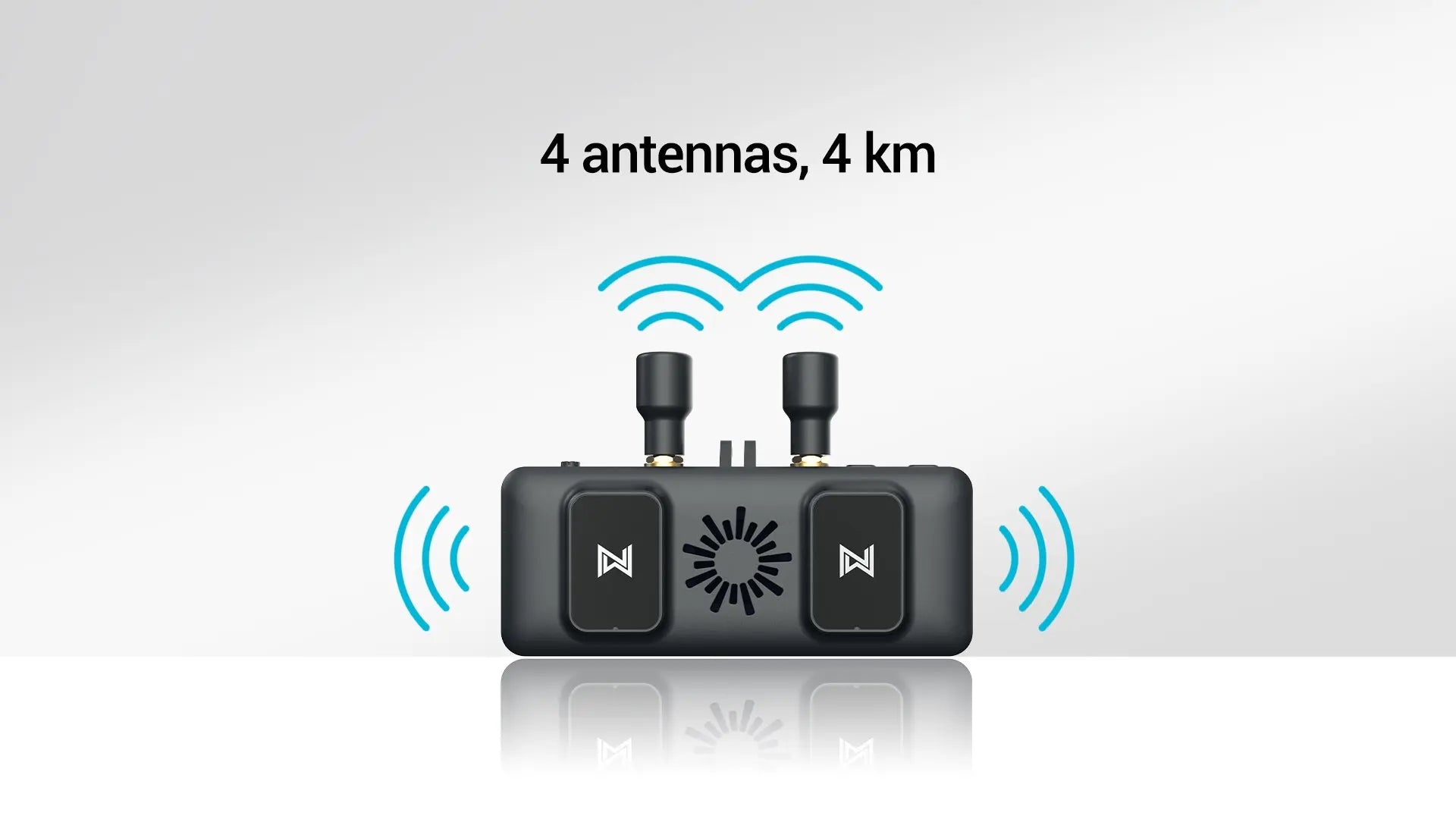 Walksnail Avatar VRX, Walksnail VRX adopts a 4pcs antenna design, with