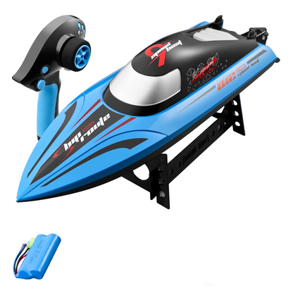 RC Boat 40 km/h High-Speed 2.4G Waterproof Self-Righting Speedboat, 200 m Range, 7.4V 1800mAh, for Pools & Lakes