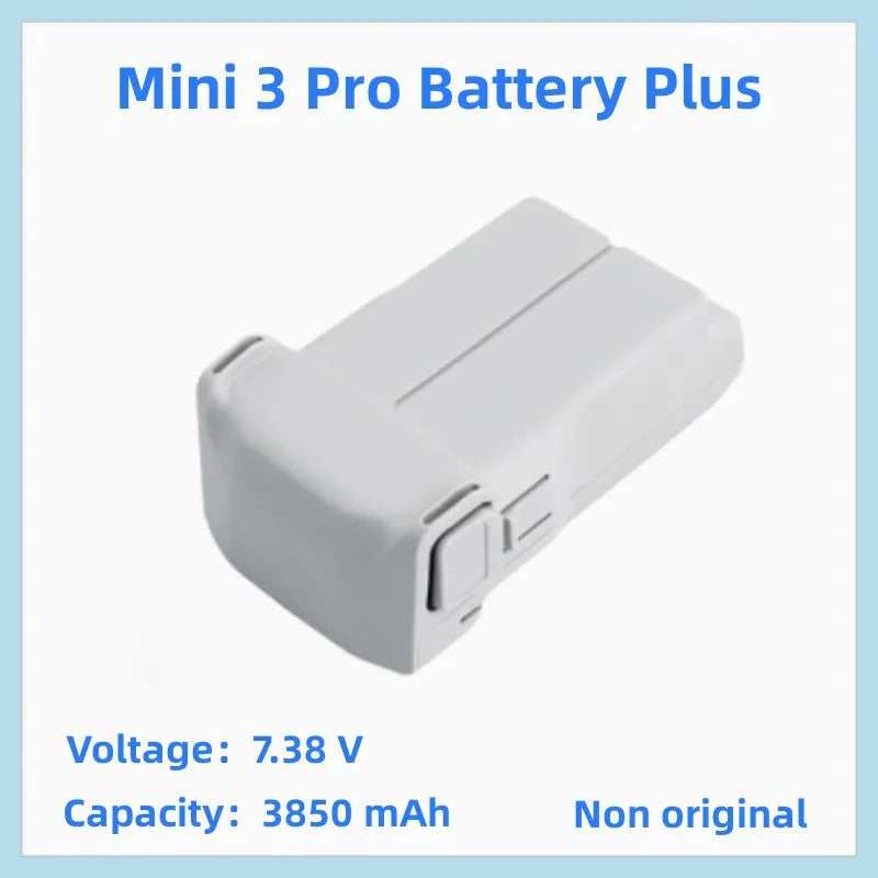 Compatible with Mini 4 Pro Battery Plus Intelligent Flight Battery - 3850mAh 7.38V For Mini 3/Mini 4 Pro UAV Flight Time 45minutes 7 Mini 3 Pro Battery Plus Voltage: 7.38 V Capacity: 3850 mAh