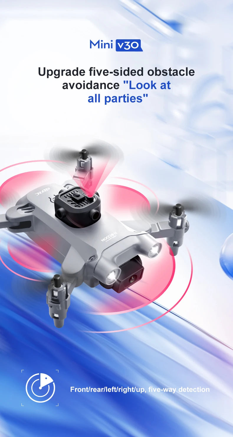 4DRC V30 Mini Drone, mini v3o upgrade five-sided obstacle avoidance "look